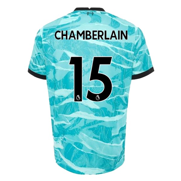 Maillot Football Liverpool NO.15 Chamberlain Exterieur 2020-21 Bleu